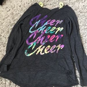 long sleeve california talk cheer shirt